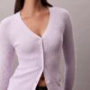 Gewebter Monologo-Zopfmuster-Cardigan Gewebter Monologo-Zopfmuster-Cardigan
