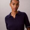Gewebtes Monologo-Pullover-Poloshirt Gewebtes Monologo-Pullover-Poloshirt