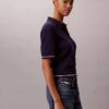 Gewebtes Monologo-Pullover-Poloshirt Gewebtes Monologo-Pullover-Poloshirt