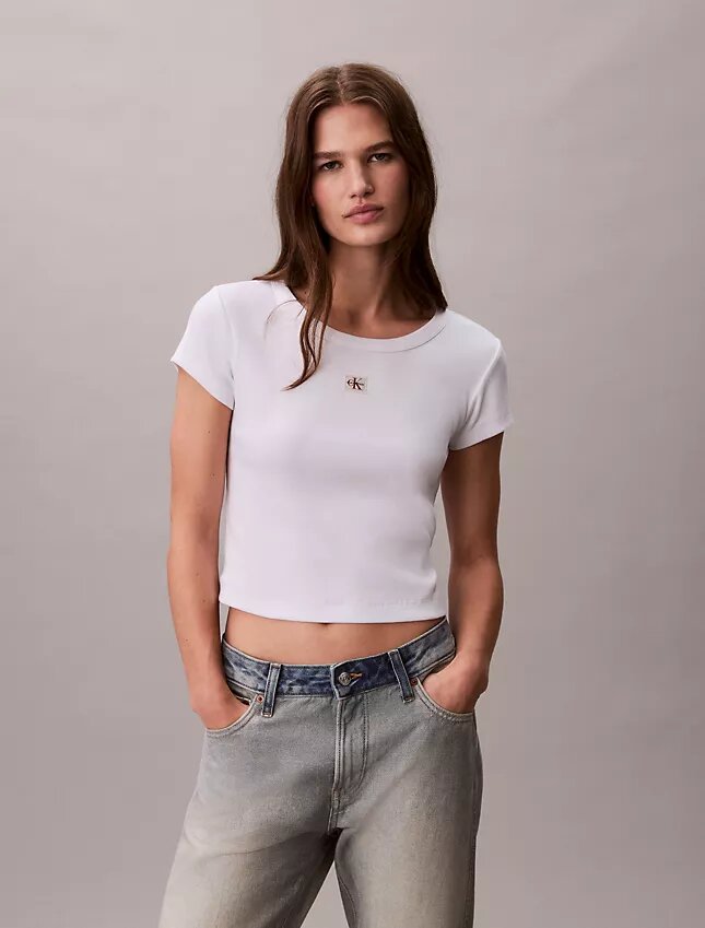 Gewebtes Monologo Slim T-Shirt Gewebtes Monologo Slim T-Shirt