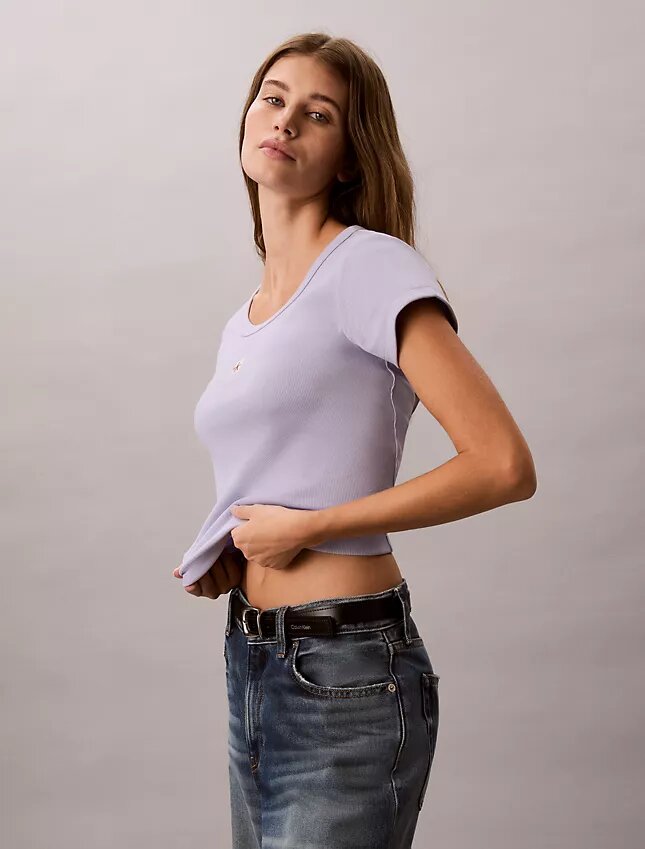 Gewebtes Monologo Slim T-Shirt Gewebtes Monologo Slim T-Shirt