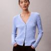 Glatter, melierter Strickcardigan Glatter, melierter Strickcardigan