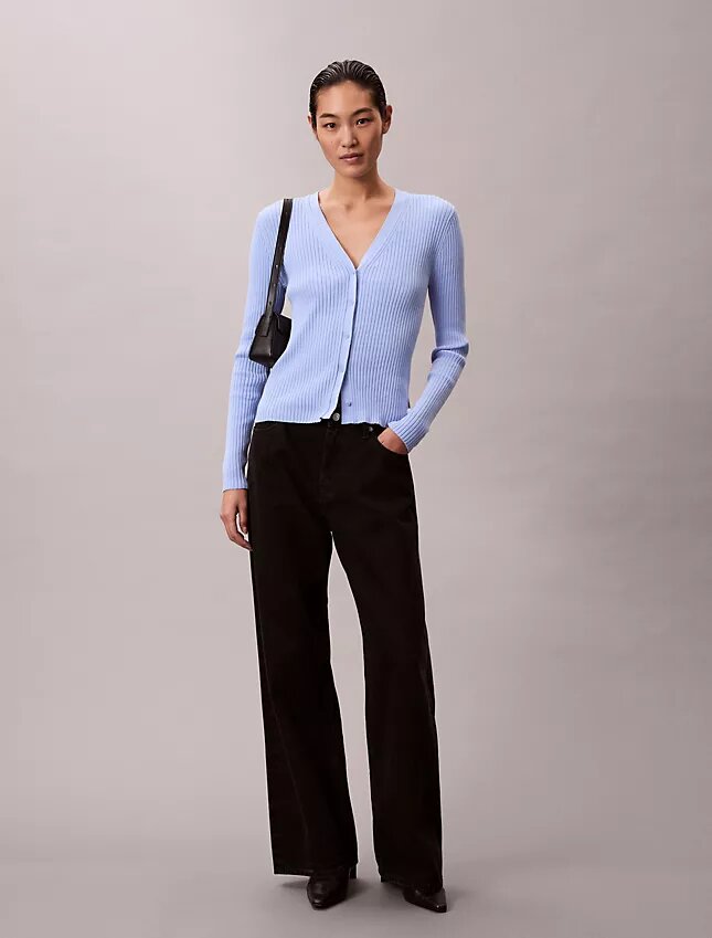 Glatter, melierter Strickcardigan Glatter, melierter Strickcardigan