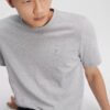 Glattes Baumwoll-T-Shirt mit Monogram Glattes Baumwoll-T-Shirt mit Monogram