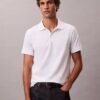 Glattes Monogram-Poloshirt aus Baumwollmischung Glattes Monogram-Poloshirt aus Baumwollmischung