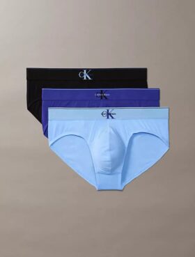 Grafik-Monogram-Slip aus Cotton Stretch im 3er-Pack
