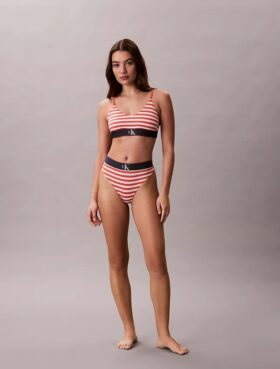 Grafik-Monogram-Stretch-Thong aus Microfiber