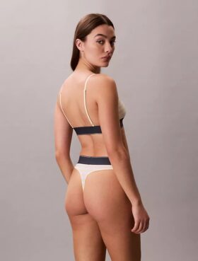 Grafik-Monogram-Stretch-Thong aus Microfiber