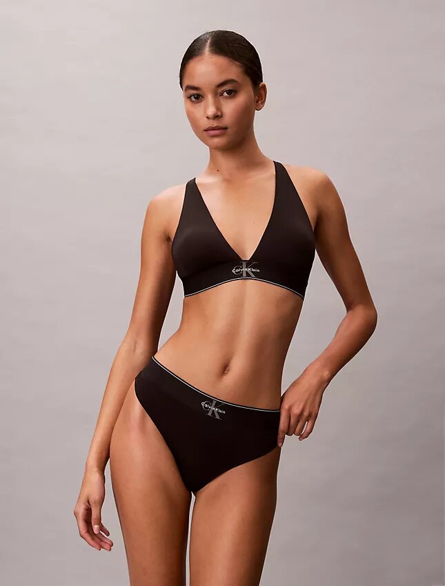 Grafik-Monogram-Stretch-Thong aus Microfiber Grafik-Monogram-Stretch-Thong aus Microfiber