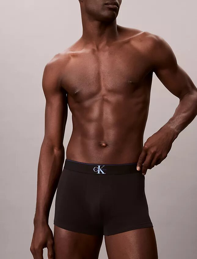 Grafik-Monogram-Trunk aus Cotton Stretch im 3er-Pack Grafik-Monogram-Trunk aus Cotton Stretch im 3er-Pack