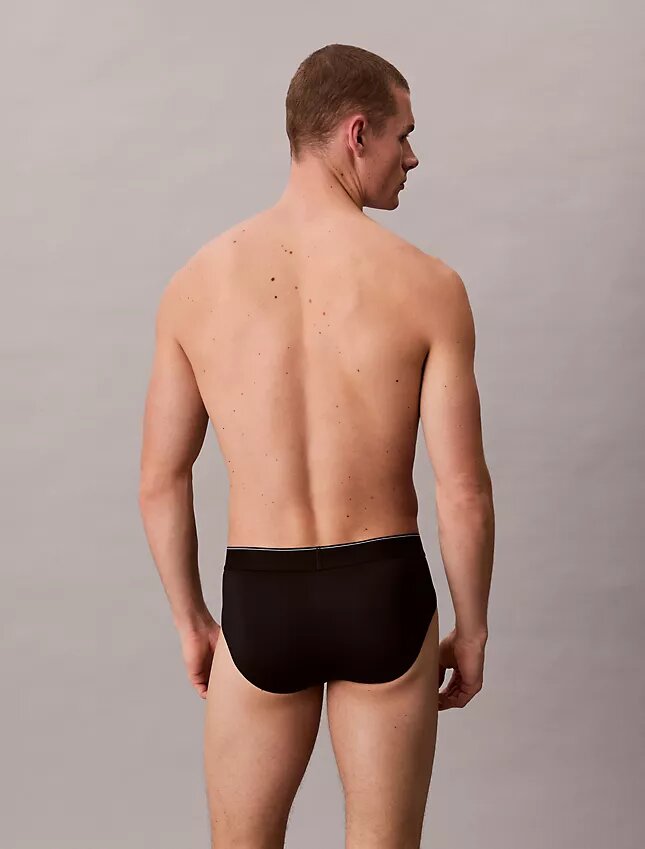 Grafischer Monogram-Stretch-Hüftslip aus Microfiber Grafischer Monogram-Stretch-Hüftslip aus Microfiber