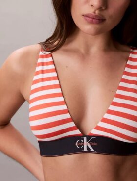 Grafisches Monogram, Microfiber-Stretch, leicht gefüttert, Triangel-Bralette Grafisches Monogram, Microfiber-Stretch, leicht gefüttert, Triangel-Bralette