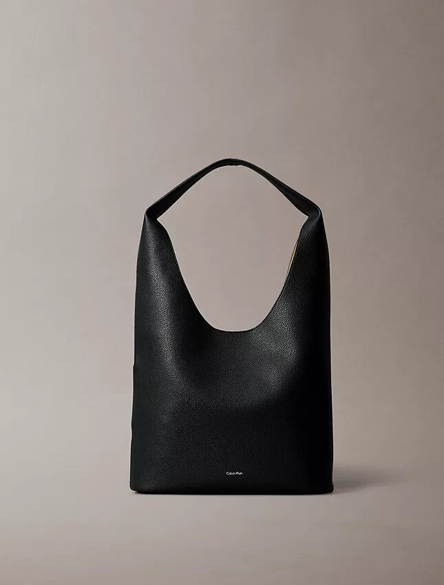 Große, lässige Tasche mit Kieselstruktur Große, lässige Tasche mit Kieselstruktur