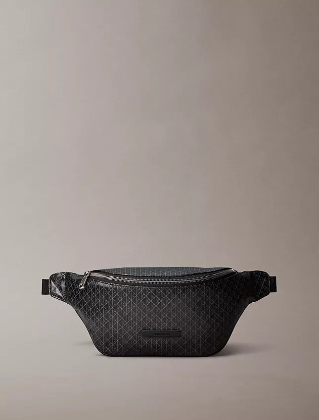 Gürteltasche mit durchgehendem Emblem-Logo Gürteltasche mit durchgehendem Emblem-Logo