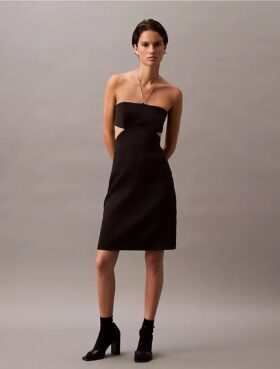 Halter-Minikleid mit Cut-outs