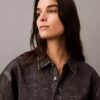 Hemd mit Denim-Print und Knopfleiste Hemd mit Denim-Print und Knopfleiste