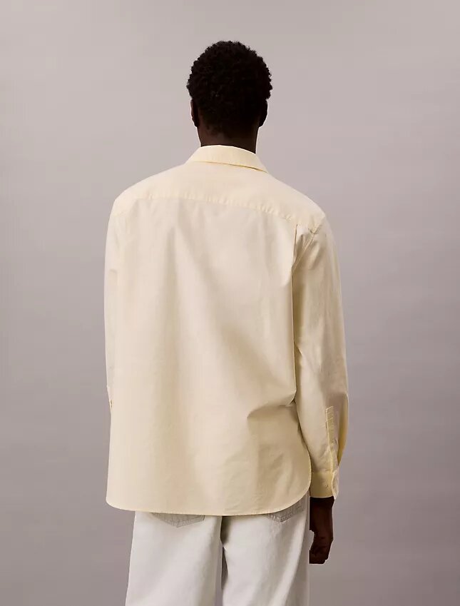 Hemd mit Logo-Grafik aus gewaschenem Oxford-Stoff mit Button-Down-Kragen Hemd mit Logo-Grafik aus gewaschenem Oxford-Stoff mit Button-Down-Kragen