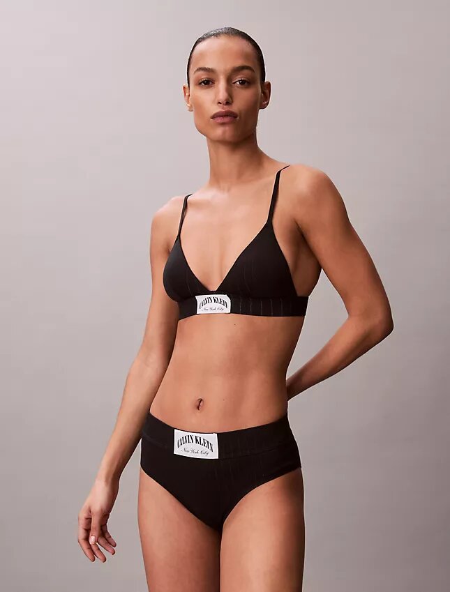 Heritage Classic Cotton Stretch, leicht gefütterter Triangel-Bralette Heritage Classic Cotton Stretch, leicht gefütterter Triangel-Bralette