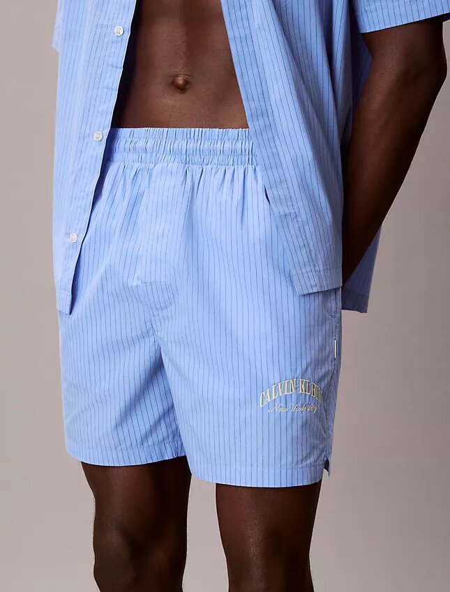 Heritage Classic Schlafshorts aus Baumwollpopeline Heritage Classic Schlafshorts aus Baumwollpopeline
