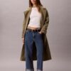 High-Waist-Jeans mit geradem Bein