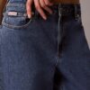 High-Waist-Jeans mit geradem Bein
