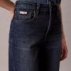 High-Waist-Jeans mit geradem Bein
