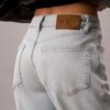 High-Waist-Jeans mit geradem Bein