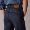 High-Waist-Jeans mit geradem Bein