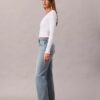 High-Waist-Jeans mit geradem Bein High-Waist-Jeans mit geradem Bein