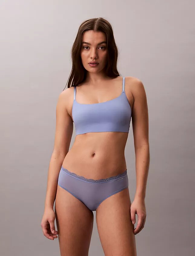 Hipster aus Stretch-Microfiber mit Spitze Hipster aus Stretch-Microfiber mit Spitze