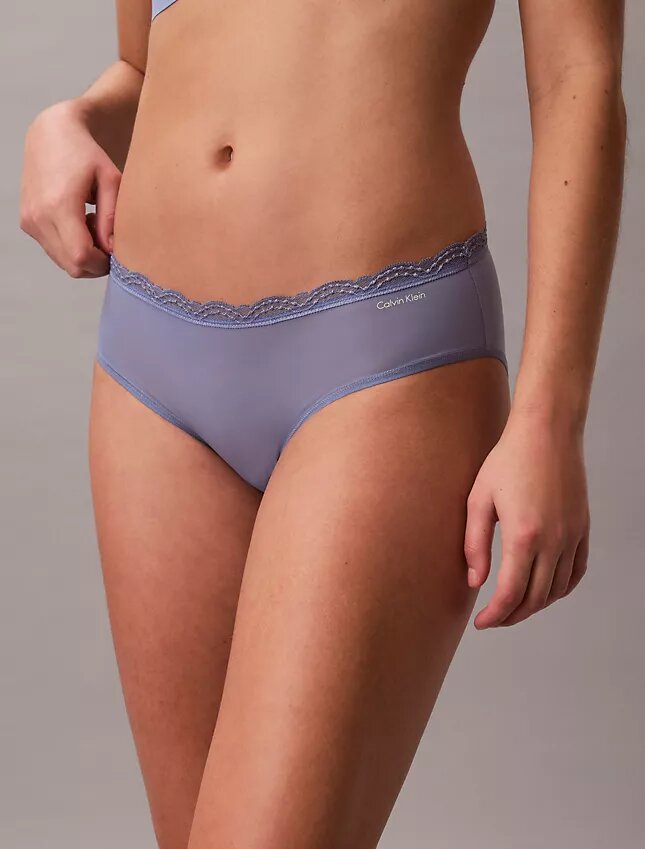 Hipster aus Stretch-Microfiber mit Spitze Hipster aus Stretch-Microfiber mit Spitze