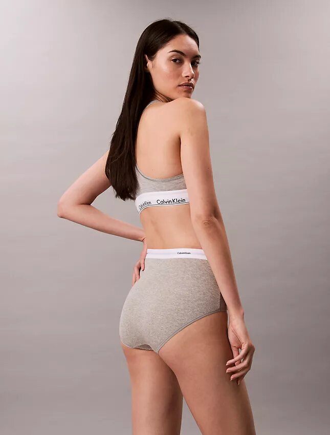 Hoch geschnittener Slip aus Cotton Stretch-Rippstoff Hoch geschnittener Slip aus Cotton Stretch-Rippstoff
