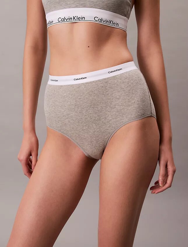 Hoch geschnittener Slip aus Cotton Stretch-Rippstoff Hoch geschnittener Slip aus Cotton Stretch-Rippstoff