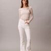 Hoch taillierte Flared-Jeans Hoch taillierte Flared-Jeans