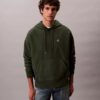 Hochwertiger, lockerer Monogram-Fleece-Hoodie aus Frottee Hochwertiger, lockerer Monogram-Fleece-Hoodie aus Frottee
