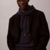 Hochwertiger, lockerer Monogram-Fleece-Hoodie aus Frottee Hochwertiger, lockerer Monogram-Fleece-Hoodie aus Frottee