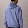 Hochwertiger, lockerer Monogram-Fleece-Hoodie aus Frottee Hochwertiger, lockerer Monogram-Fleece-Hoodie aus Frottee
