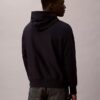 Hochwertiger, lockerer Monogram-Fleece-Hoodie aus Frottee Hochwertiger, lockerer Monogram-Fleece-Hoodie aus Frottee