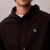 Hochwertiger, lockerer Monogram-Fleece-Hoodie aus Frottee Hochwertiger, lockerer Monogram-Fleece-Hoodie aus Frottee