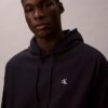 Hochwertiger, lockerer Monogram-Fleece-Hoodie aus Frottee Hochwertiger, lockerer Monogram-Fleece-Hoodie aus Frottee
