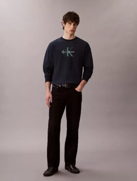 Hochwertiges Frottee-Sweatshirt mit Monogram-Logo