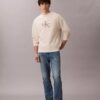 Hochwertiges Frottee-Sweatshirt mit Monogram-Logo Hochwertiges Frottee-Sweatshirt mit Monogram-Logo