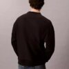 Hochwertiges Frottee-Sweatshirt mit Monogram-Logo Hochwertiges Frottee-Sweatshirt mit Monogram-Logo