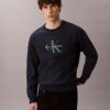 Hochwertiges Frottee-Sweatshirt mit Monogram-Logo Hochwertiges Frottee-Sweatshirt mit Monogram-Logo