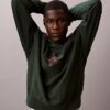 Hochwertiges Frottee-Sweatshirt mit Monogram-Logo Hochwertiges Frottee-Sweatshirt mit Monogram-Logo