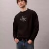 Hochwertiges Frottee-Sweatshirt mit Monogram-Logo Hochwertiges Frottee-Sweatshirt mit Monogram-Logo