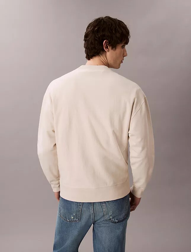 Hochwertiges Frottee-Sweatshirt mit Monogram-Logo Hochwertiges Frottee-Sweatshirt mit Monogram-Logo