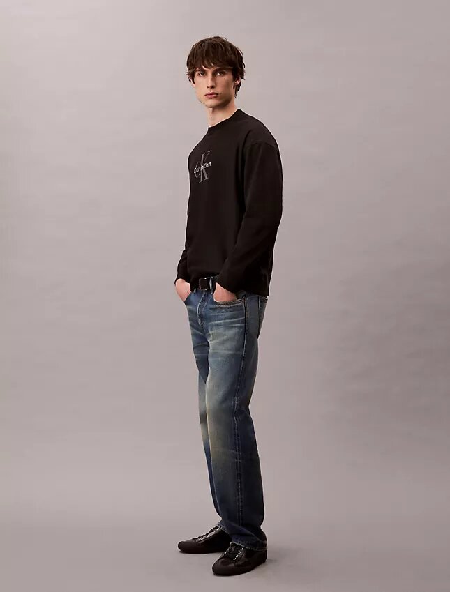 Hochwertiges Frottee-Sweatshirt mit Monogram-Logo Hochwertiges Frottee-Sweatshirt mit Monogram-Logo