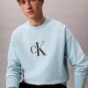 Hochwertiges Frottee-Sweatshirt mit Monogram-Logo und lockerer Passform Hochwertiges Frottee-Sweatshirt mit Monogram-Logo und lockerer Passform