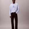 Hochwertiges Frottee-Sweatshirt mit Monogram-Logo und lockerer Passform Hochwertiges Frottee-Sweatshirt mit Monogram-Logo und lockerer Passform